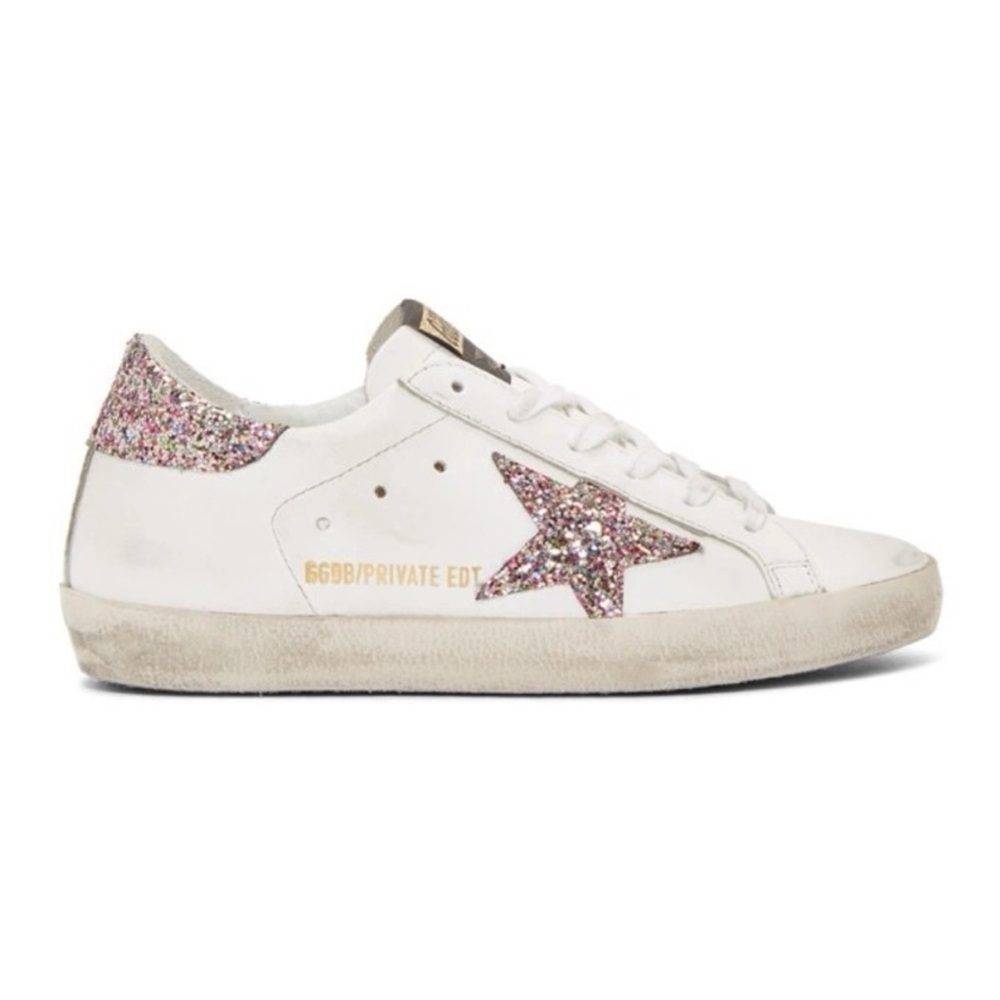 Golden Goose Multicolored Glitter Superstar Sneakers